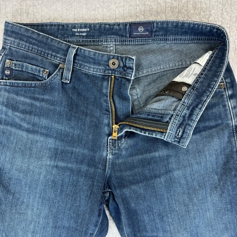 AG Adriano‎ Goldschmied The Everett Slim Straight Jeans Mens Size 29x34